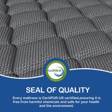 Load image into Gallery viewer, 8''/10"/12"/14''Medium Cooling Gel Memory Foam Hybrid Mattresses In A Box With Certipur-US