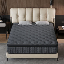 Load image into Gallery viewer, Medium-Firm And Euro Top Cooling Memory Foam Hybrid Mattress in a Box