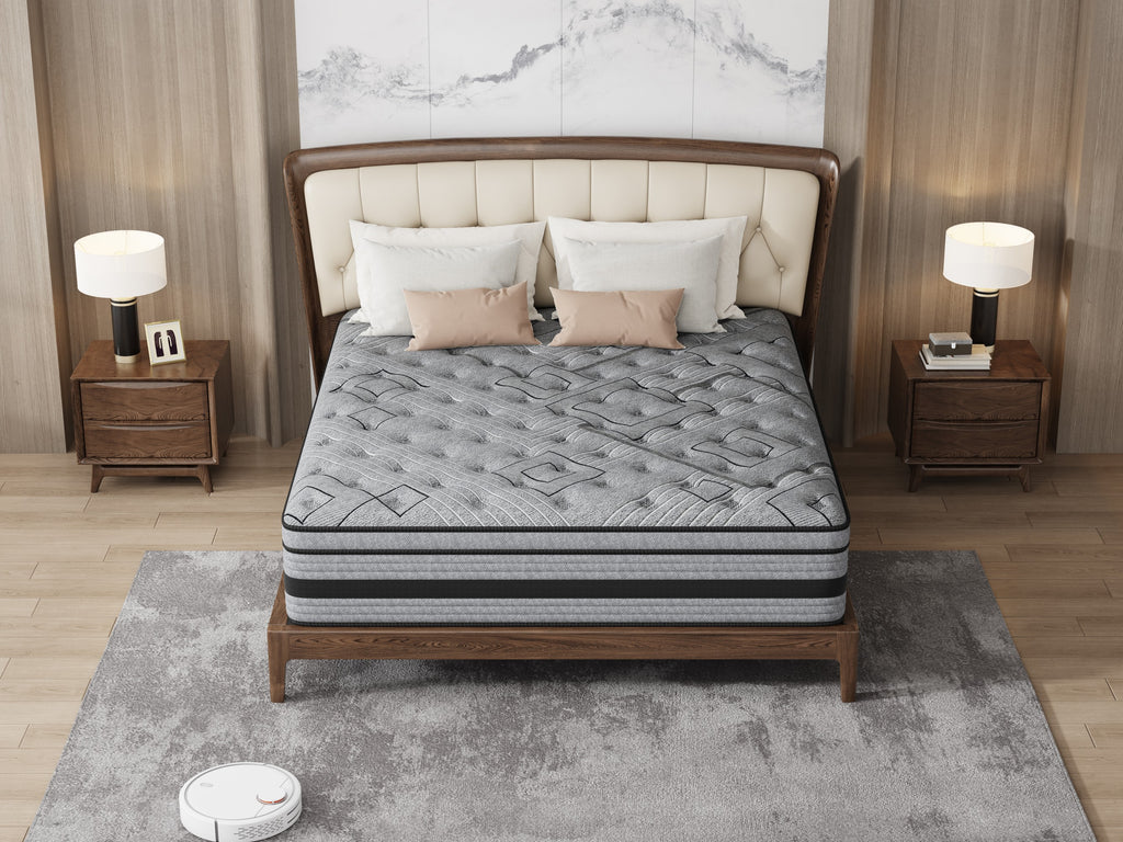 12‘’Twin Hybrid Mattress - Memory Foam & Pocket Spring for Comfort & Support